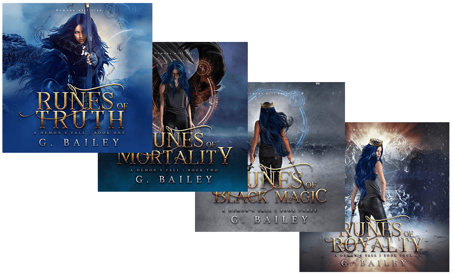 A Demons Fall (book 1-4) - G. Bailey